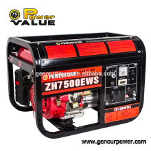 Power Value 6kw 6kva gasoline generator, high quality genset electric for sale